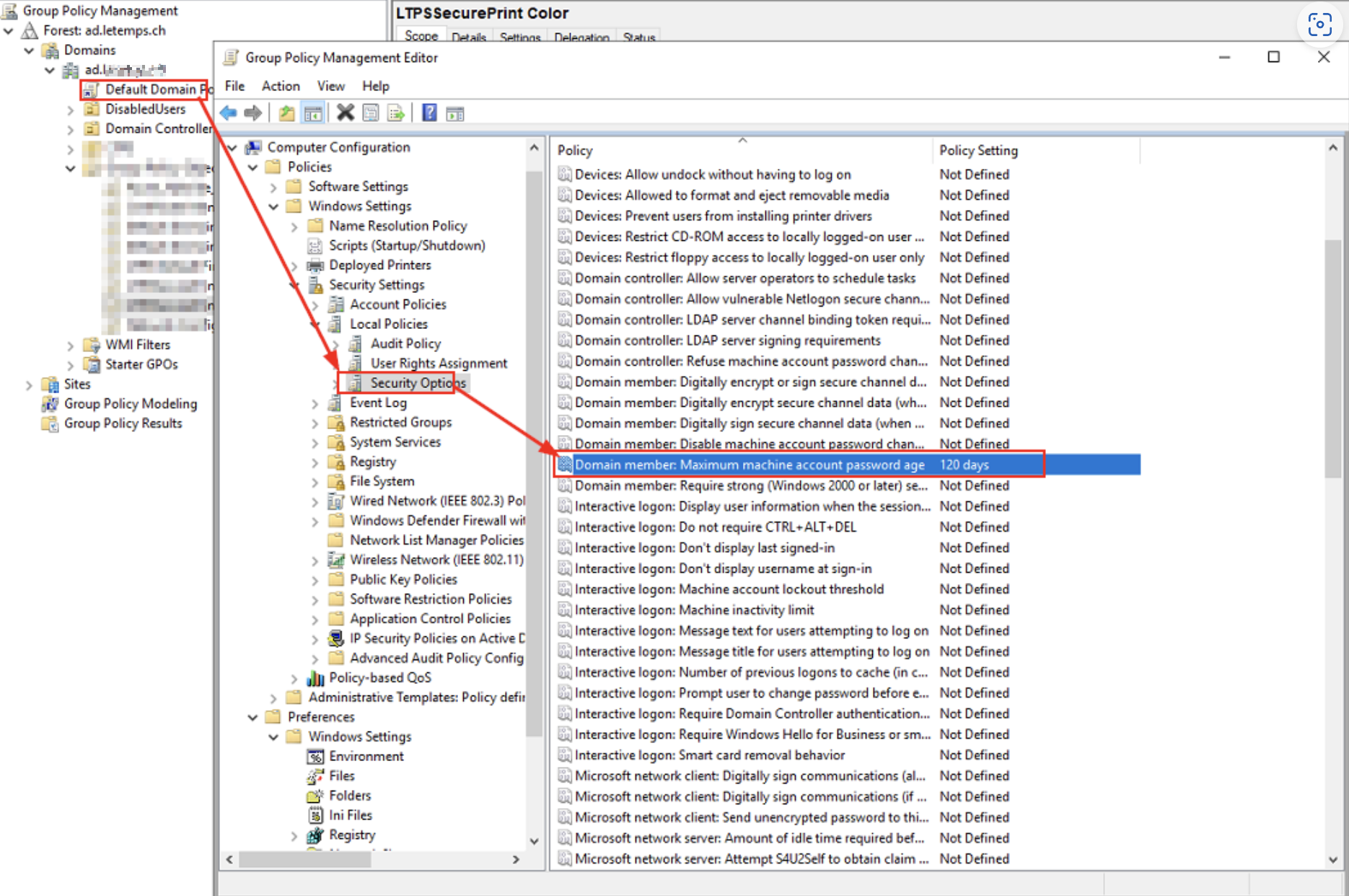 Windows Trust Relationship GPO