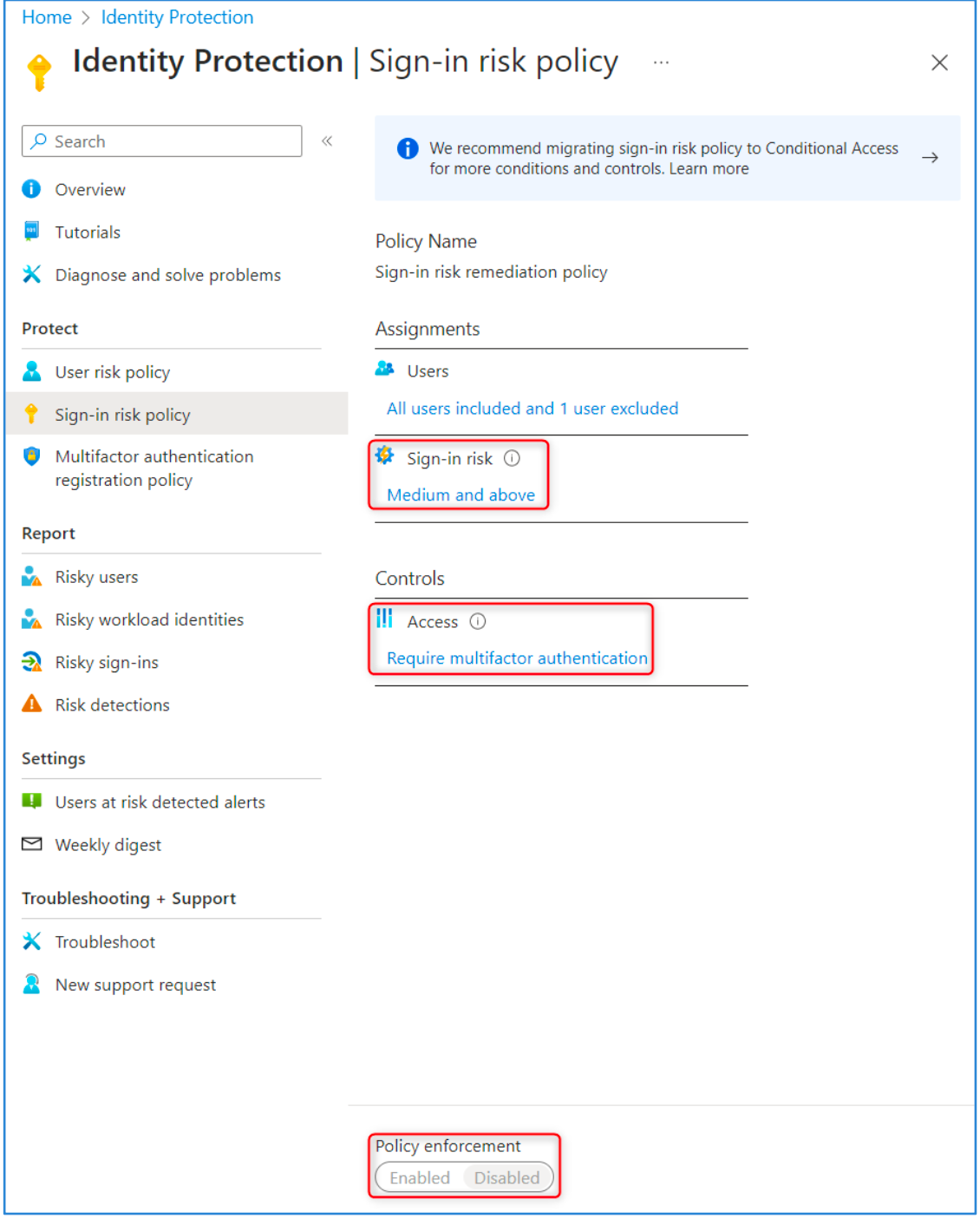 Sign-in risk policies